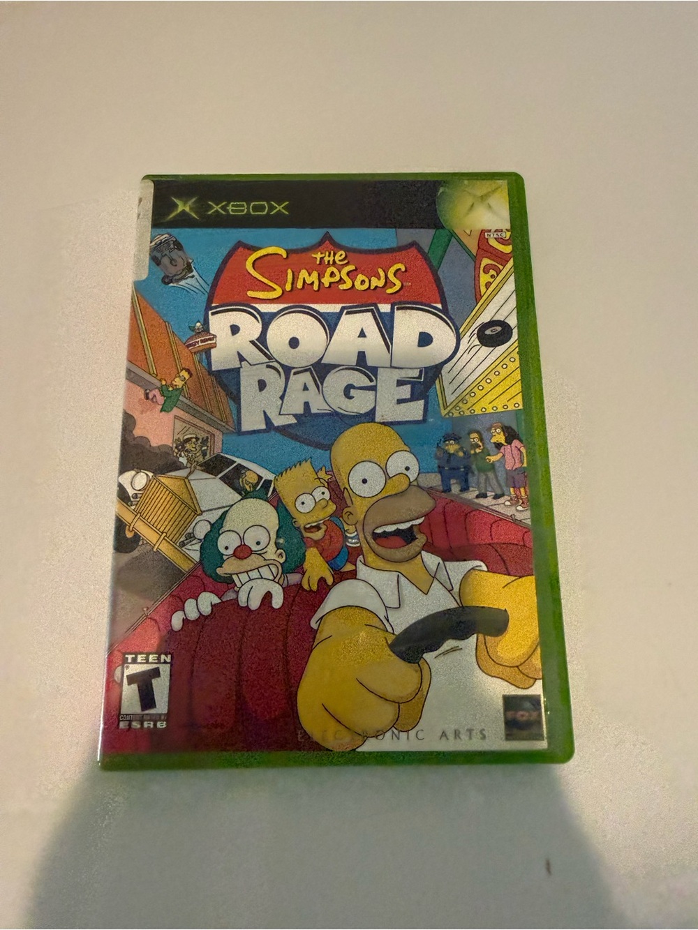The Simpsons Road Rage [Platinum Hits] Microsoft Xbox Item and Box Video Game